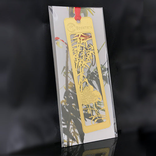 Hollow Metal Plum, Orchid, Bamboo, and Chrysanthemum Bookmark